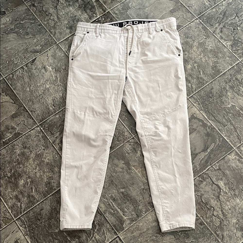 PROJEK RAW Light Gray Casual Jogger Pants XXL Streetwear Urban Indie Athleisure